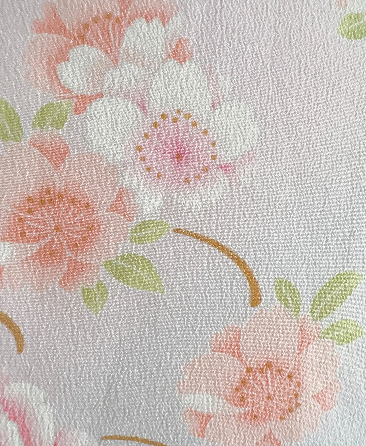 紫水晶色 紫系 灰系 暈し染め 刺繍 花草 訪問着 - 画像 7